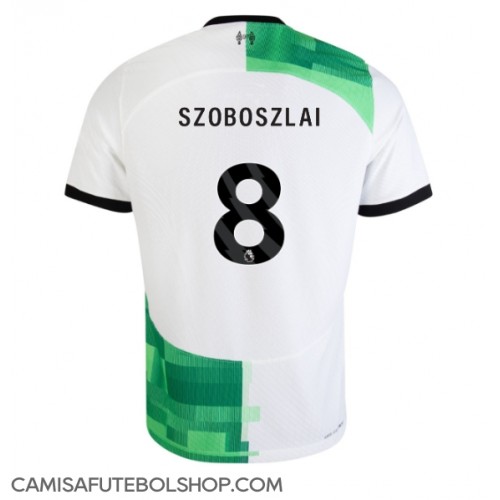 Camisa de time de futebol Liverpool Szoboszlai Dominik #8 Replicas 2º Equipamento 2023-24 Manga Curta